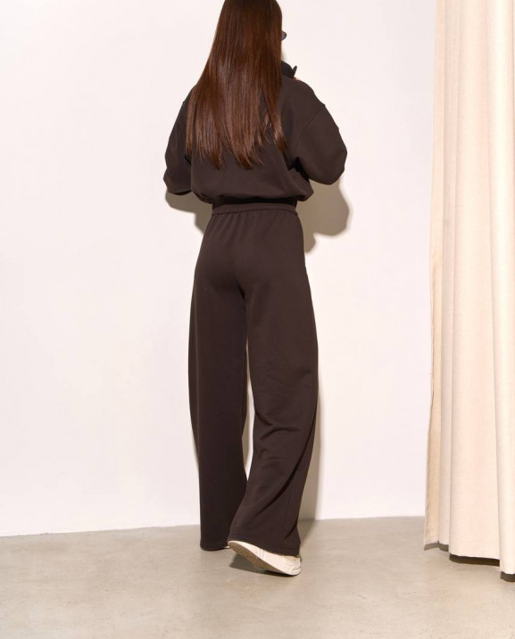 73 спортивний костюм з трьохнитки з вишивкою на штанах та кофті